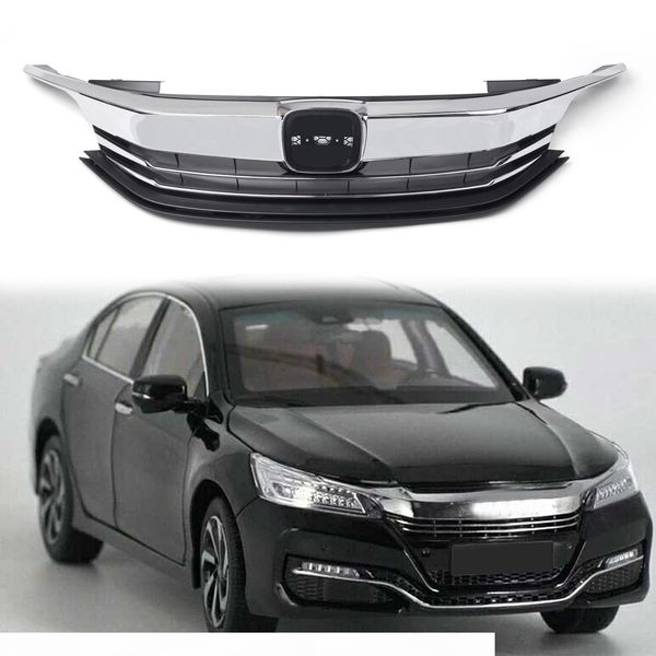 areyourshop abs black front center grill grille for honda accord sedan 2016 2017 9th gen sport style front grille car parts